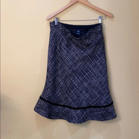 GAP Vintage Tweed Preppy Skirt -size 8 - Picture 4 of 4
